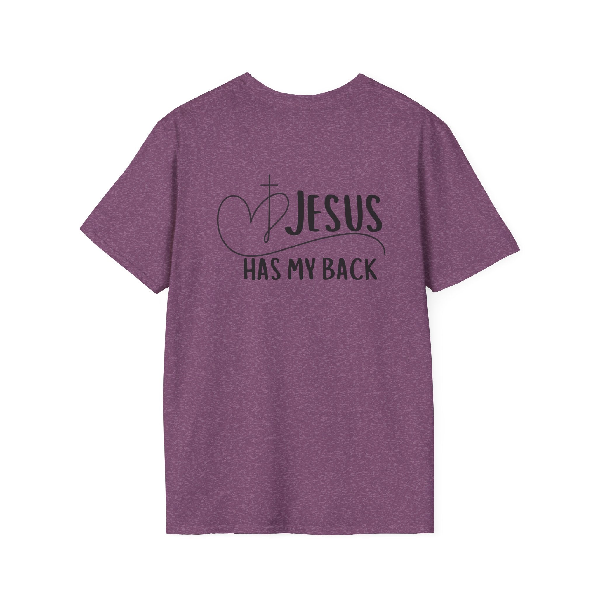 Back design - Christian T-Shirt — "Jesus Has My Back" Inspirational Faith Tee