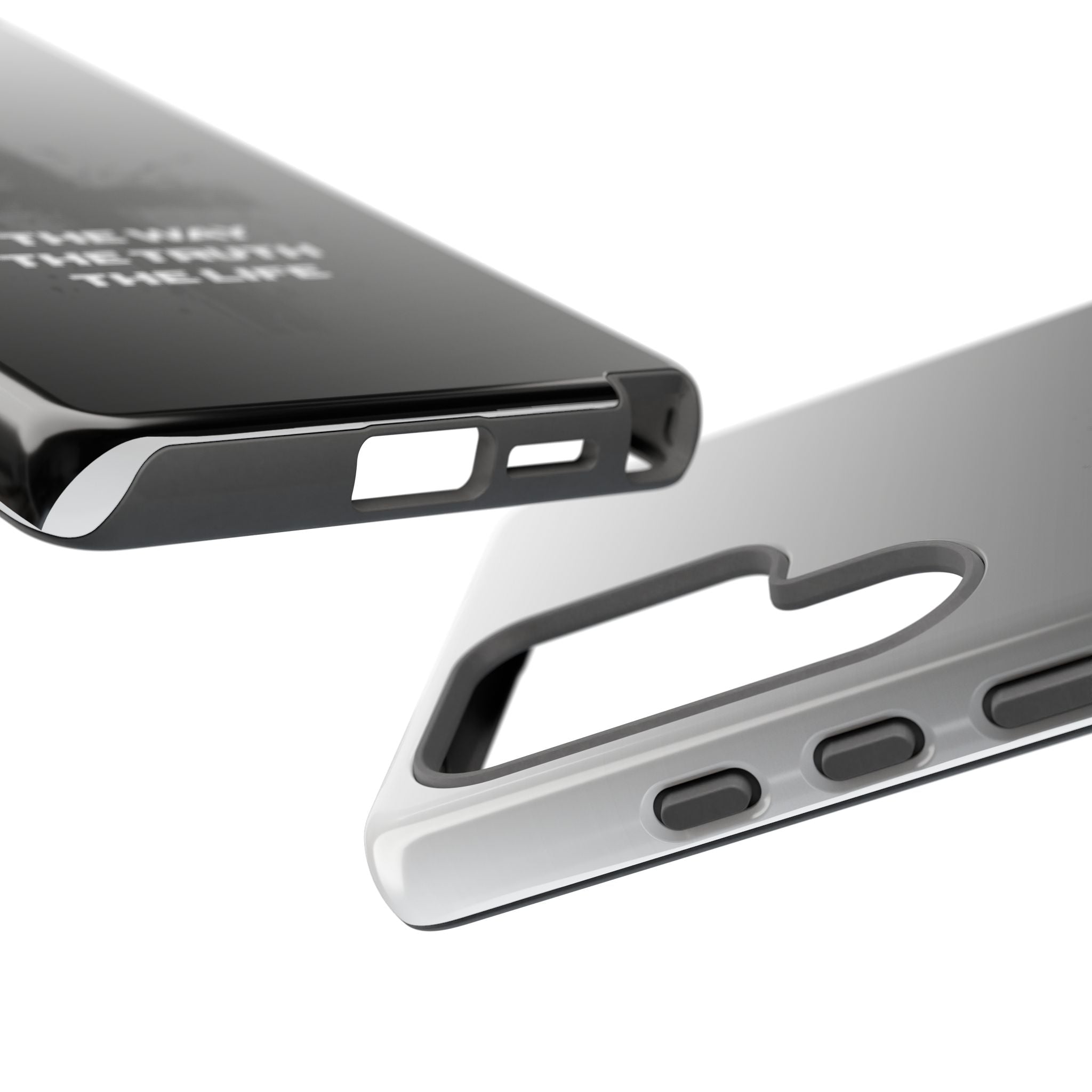 Christian Cross Phone Case — "The Way The Truth The Life" Protective Phone Cover