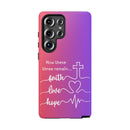 Samsung Faith, Love & Hope Gradient Phone Case — 'Now These Three Remain' Christian Protective Case