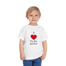 I Heart My Big Brother Short Sleeve Tee Christmas Shirt for Family
