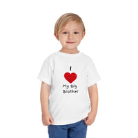 I Heart My Big Brother Short Sleeve Tee Christmas Shirt for Family