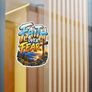 Faith Over Fear – Mountain Cross Christian Vinyl Sticker