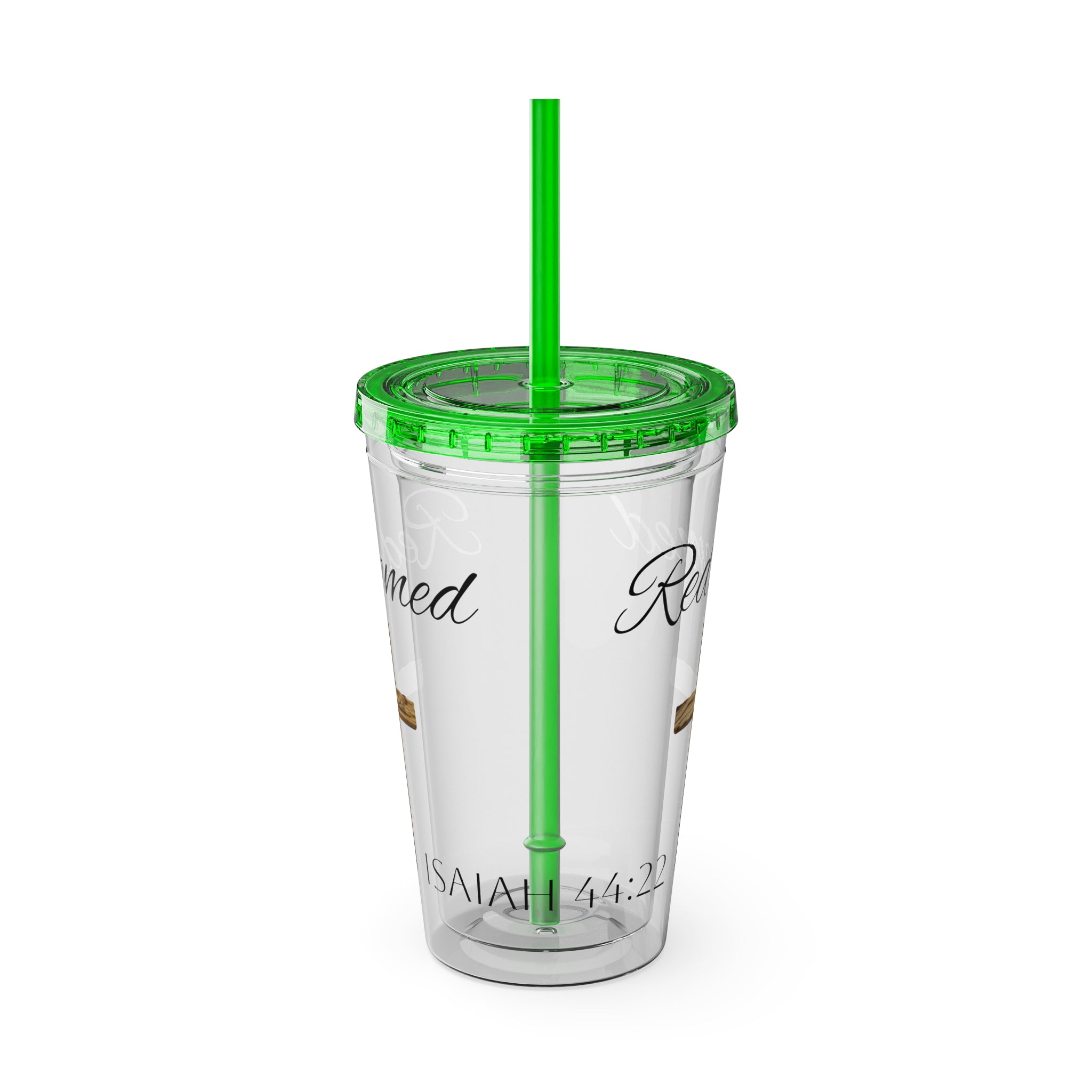 Redeemed Water Tumbler - Christian Gifts for Women Men - Faith Based Gifts