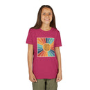 Youth Tee — 'Created With A Purpose' Retro Sunburst Kids T-Shirt