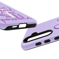 Samsung - "With God All Things Are Possible" Inspirational Purple Tough Case