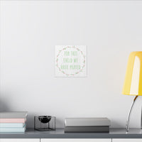 Canvas Wall Art — "For This Child We Have Prayed" Nursery Print
