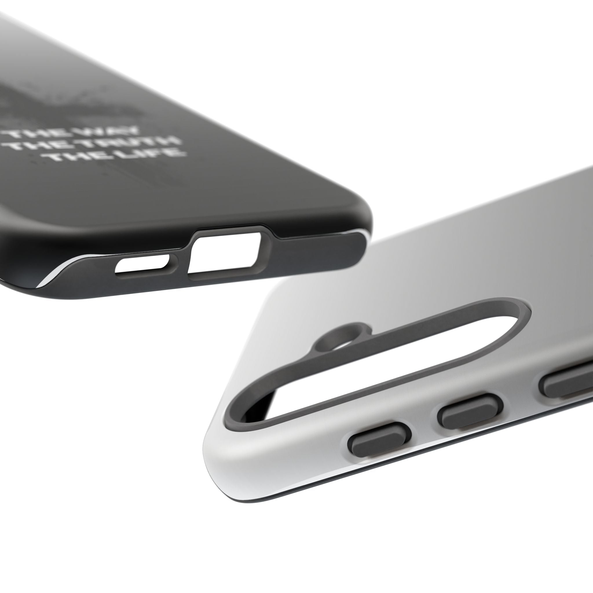 Christian Cross Phone Case — "The Way The Truth The Life" Protective Phone Cover