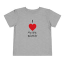 I Heart My Big Brother Short Sleeve Tee Christmas Shirt for Family