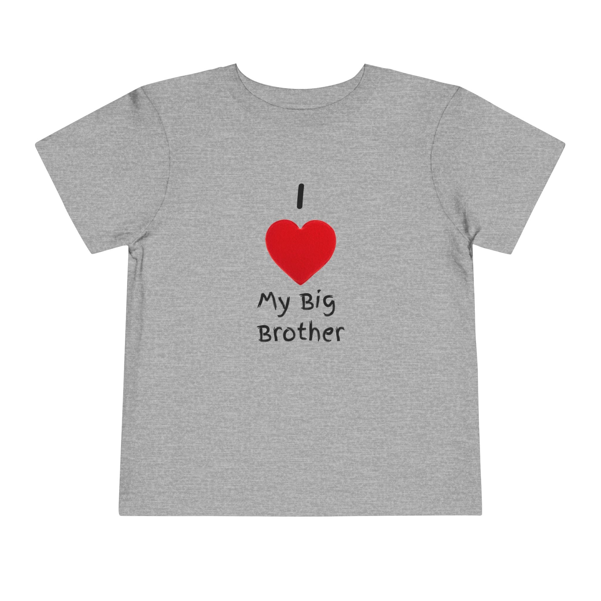 I Heart My Big Brother Short Sleeve Tee Christmas Shirt for Family