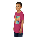 Youth Tee — 'Created With A Purpose' Retro Sunburst Kids T-Shirt