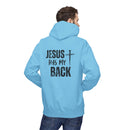 Jesus Has My Back Midweight Softstyle Fleece Hoodie