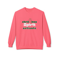 Christmas Spirit Activate Christmas Sweatshirt - Christian Sweatshirts for Women Men - Christmas Sweatshirts for Christians  - Faith Christmas Sweatshirts