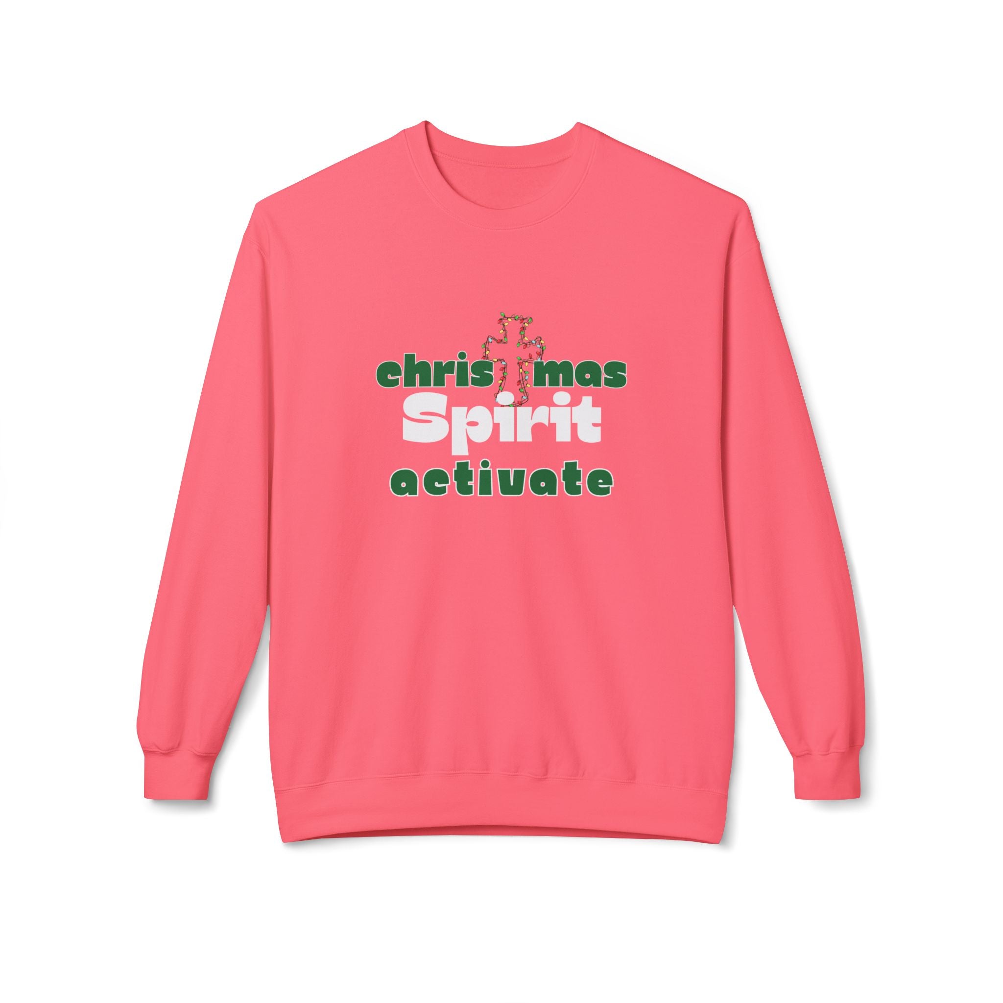 Christmas Spirit Activate Christmas Sweatshirt - Christian Sweatshirts for Women Men - Christmas Sweatshirts for Christians  - Faith Christmas Sweatshirts