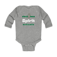 Infant Bodysuit - "Christmas Spirit Activate" Holiday Baby Onesie