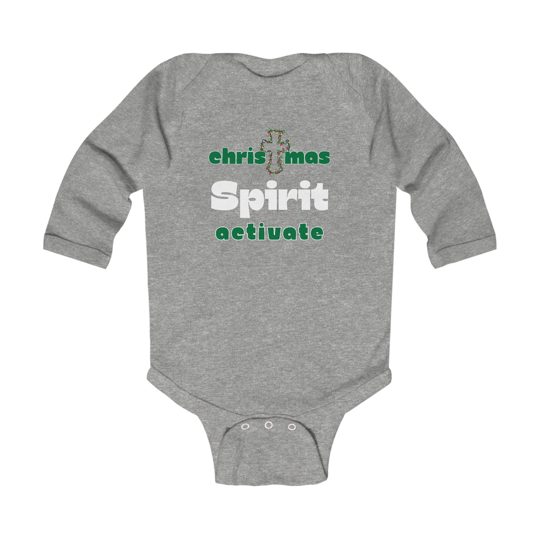 Infant Bodysuit - "Christmas Spirit Activate" Holiday Baby Onesie