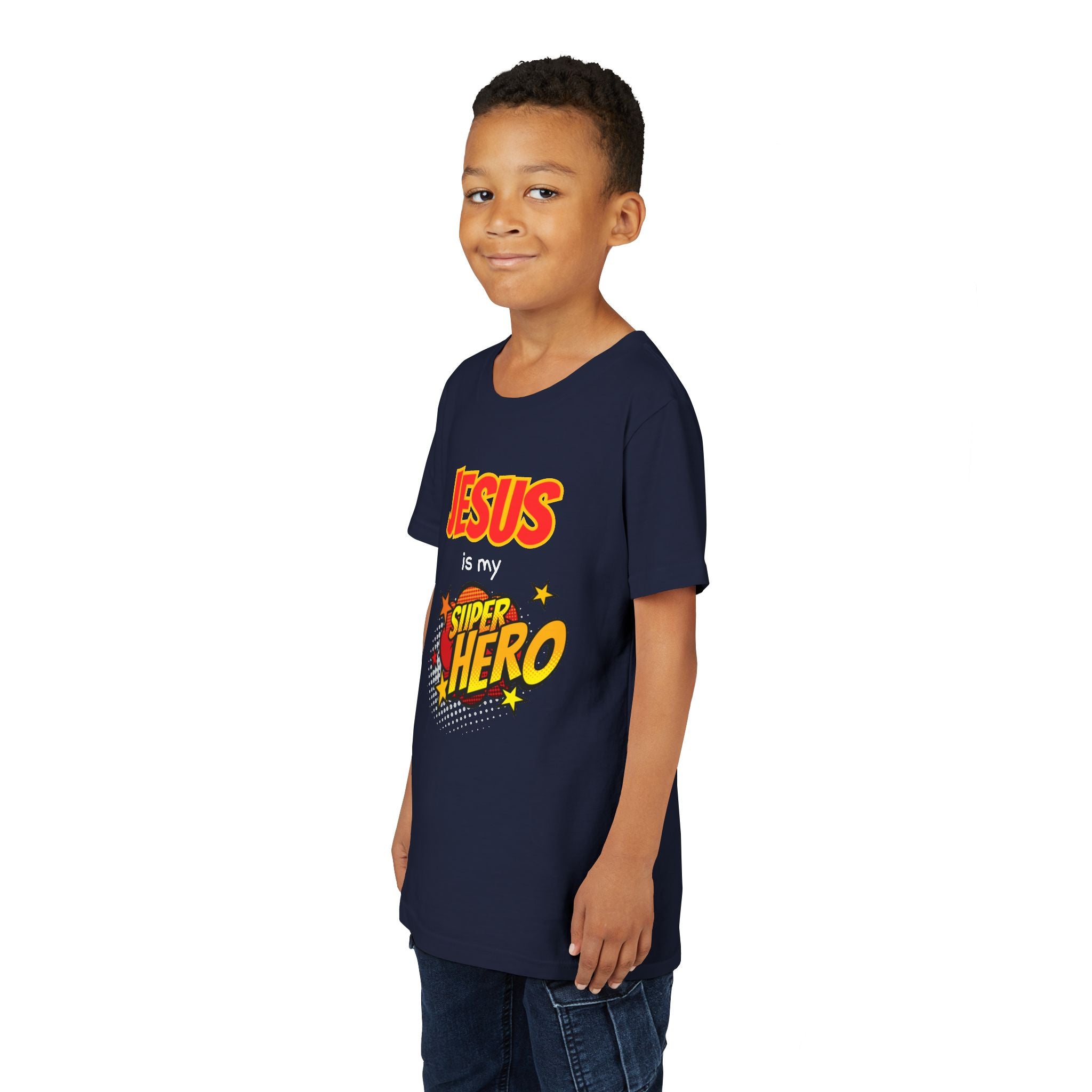 Kids 'Jesus Is My Superhero' T-Shirt — Christian Youth Tee