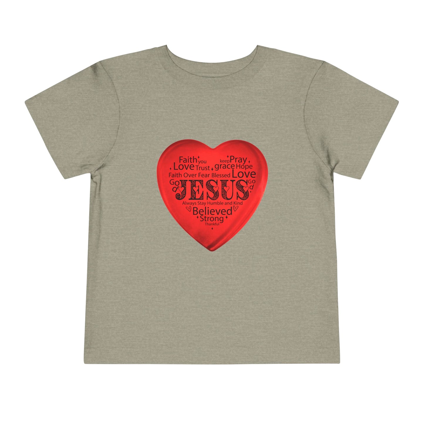 Jesus T-Shirt Christian Shirt for Toddlers Short Sleeve Tee Christian Toddler Christmas Shirt