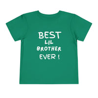 Best Lil Brother Ever Toddler Tee, Cute Kids Shirt, Sibling Gift, Birthday Gift for Toddlers, Family Matching Tee, Baby Shower Present