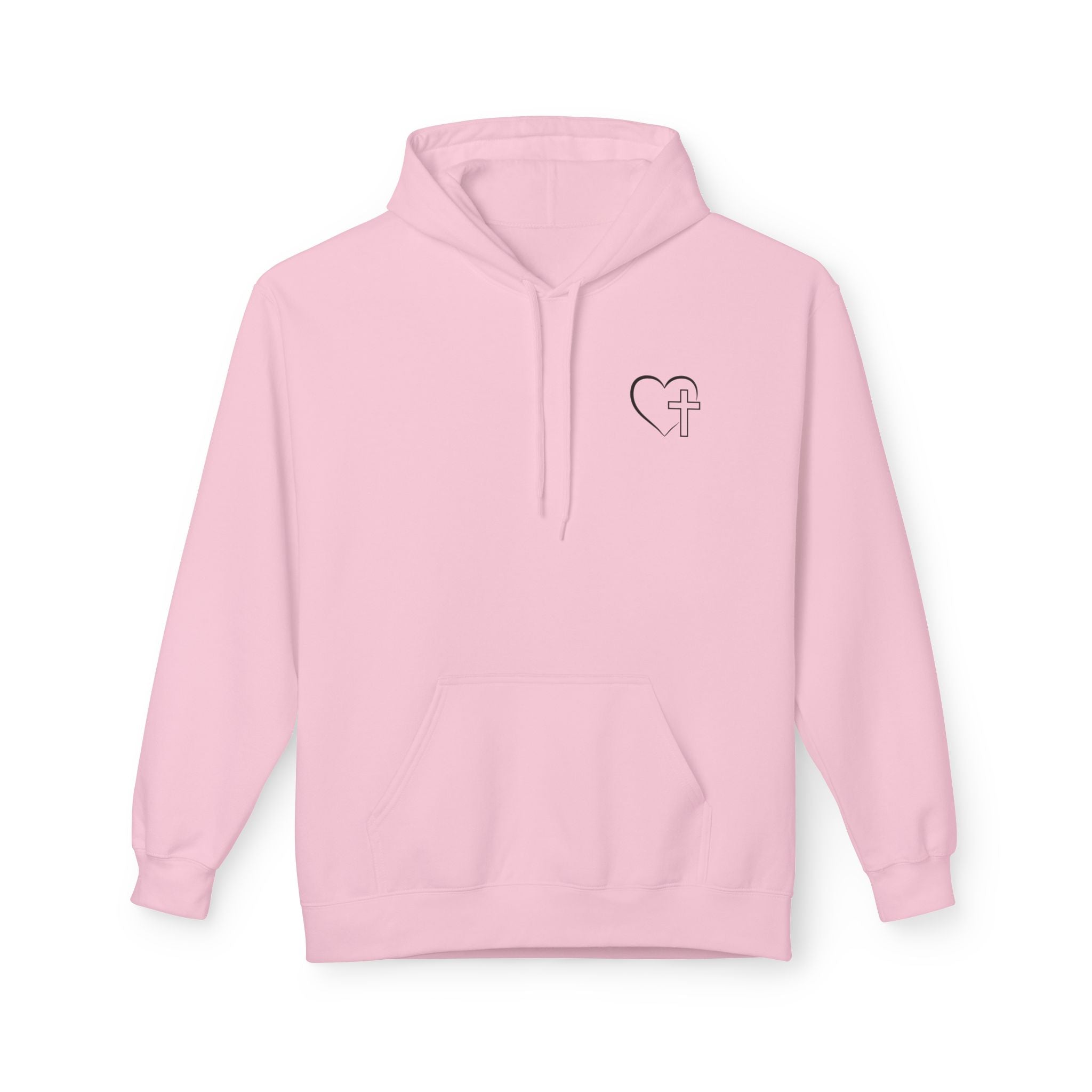Jesus Has My Back Fleece Hoodie, Cozy Unisex Sweatshirt, Faith-Based Apparel, Perfect Gift for Christians