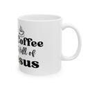 Christian Coffee Mug - Faith Gifts for Women Men All I Need is Coffee and Jesus