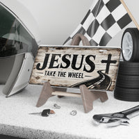 Jesus Take the Wheel Christian Vanity Plate