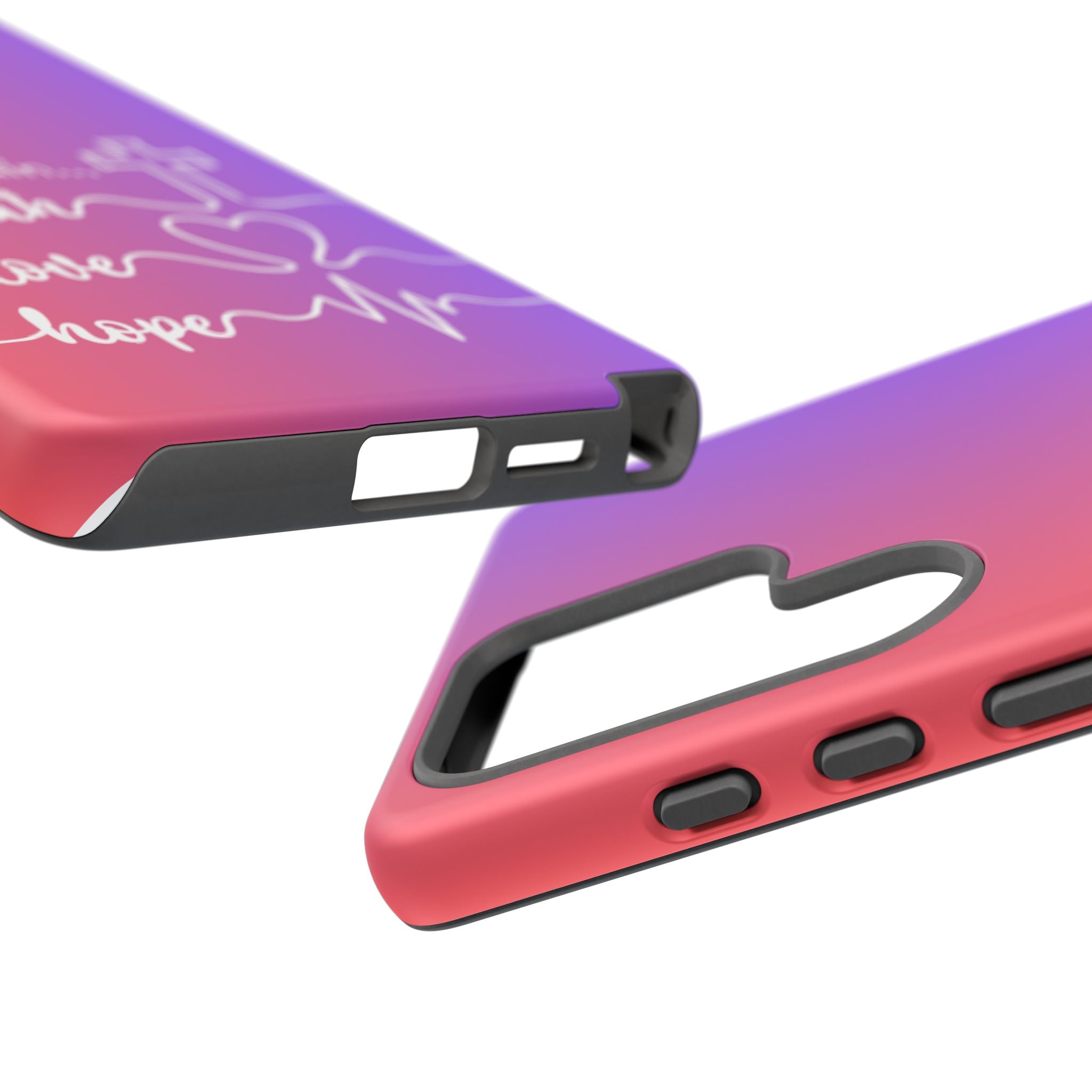 Samsung Faith, Love & Hope Gradient Phone Case — 'Now These Three Remain' Christian Protective Case