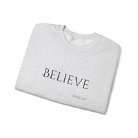 Embroidered Believe John 3:16 Unisex Heavy Blend Crewneck Sweatshirt