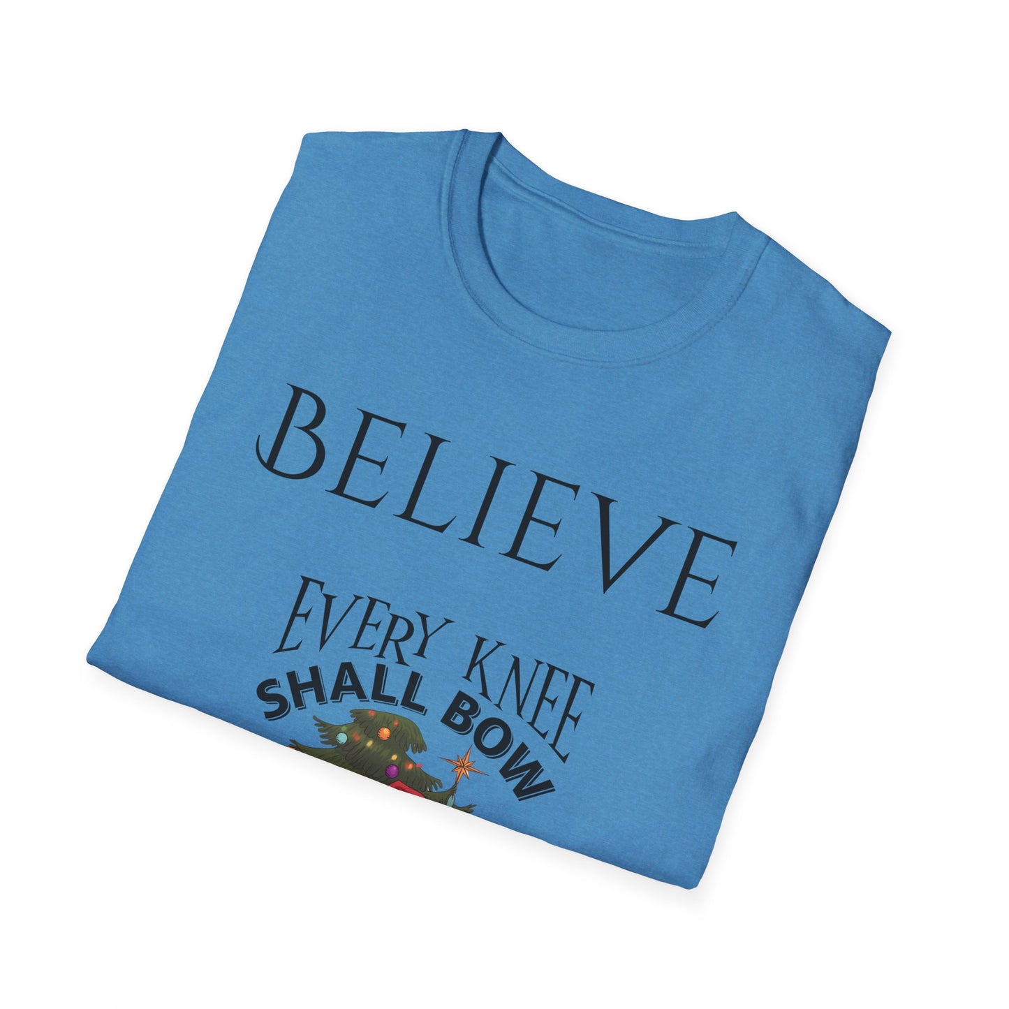 Believe Every Knee Shall Bow Christian Shirt for Women Men Shirts for Christians