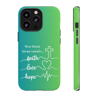 iPhone - 'Faith Love Hope' Christian Cross Protective Cover
