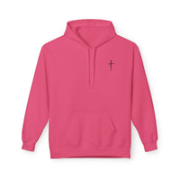 Jesus Has My Back Midweight Softstyle Fleece Hoodie
