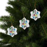 Ceramic Ornament — "Be The Light" Nativity Christmas Tree Decoration