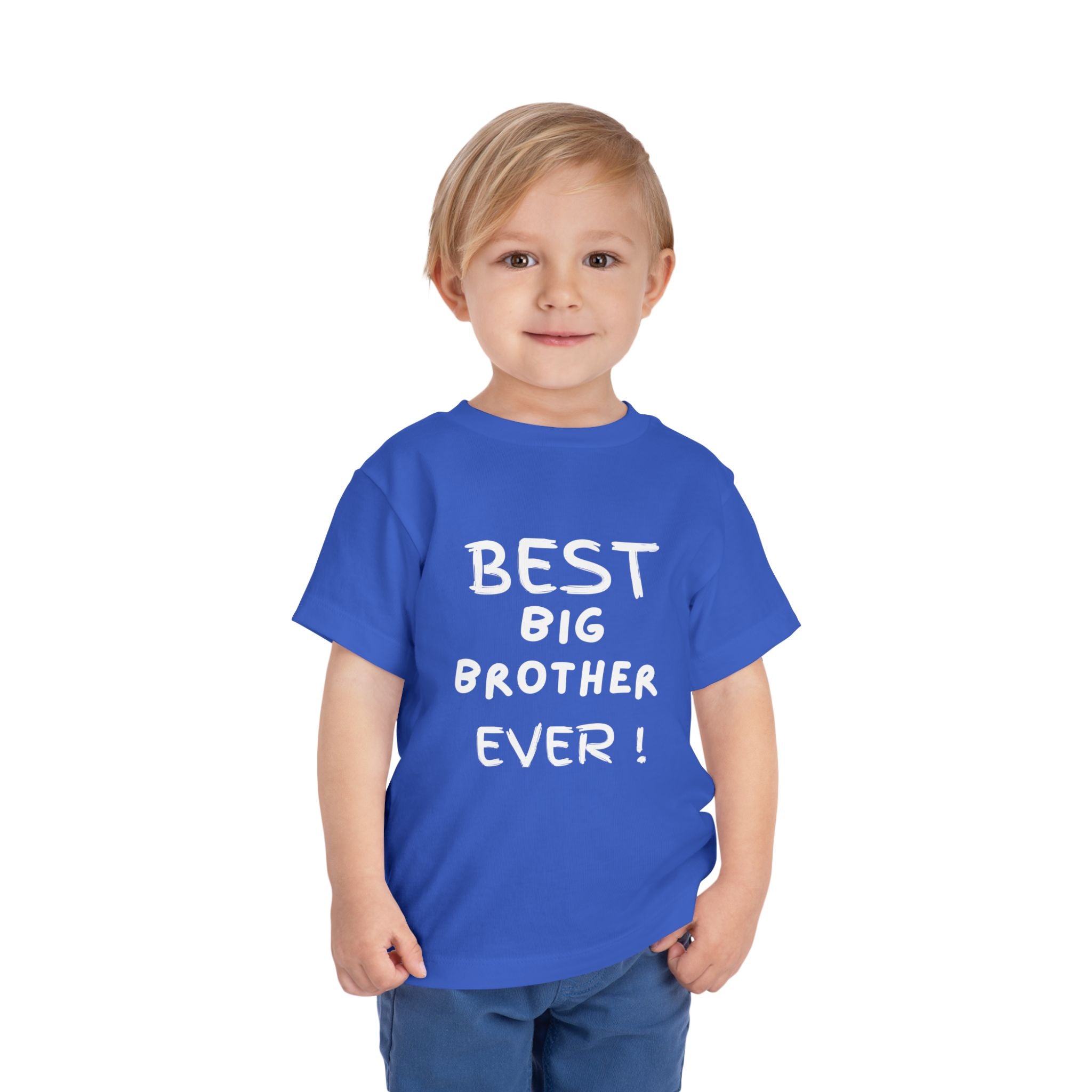 Best Big Brother Ever Toddler Tee, Cute Kids Shirt, Sibling Gift, Birthday Gift for Toddlers, Family Matching Tee, Baby Shower Present