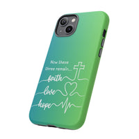 iPhone - 'Faith Love Hope' Christian Cross Protective Cover