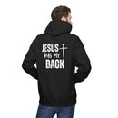 Jesus Has My Back Midweight Softstyle Fleece Hoodie
