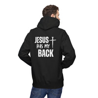 Jesus Has My Back Midweight Softstyle Fleece Hoodie