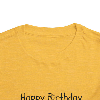 Happy Birthday Jesus Christian Christmas Shirt for Toddlers Short Sleeve Tee Christian Toddler Christmas Shirt