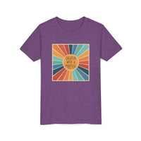 Youth Tee — 'Created With A Purpose' Retro Sunburst Kids T-Shirt