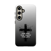 Christian Cross Phone Case — "The Way The Truth The Life" Protective Phone Cover