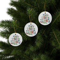 Ceramic Ornament — "Be The Light" Nativity Christmas Tree Decoration