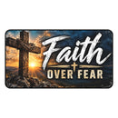 Faith Over Fear Christian Desk Mat