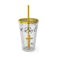 Saved By Grace Water Tumbler - Christian Gifts for Women Men - Faith Based Gifts