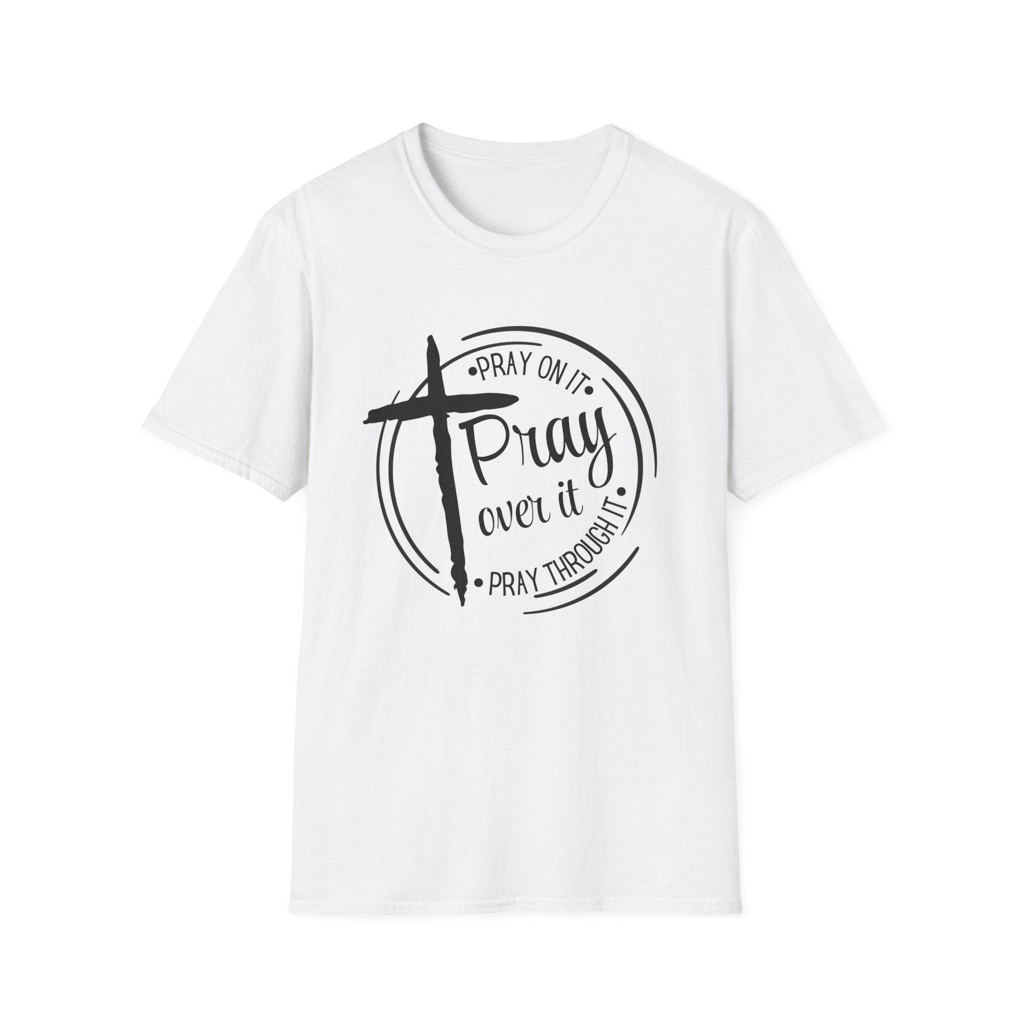 Pray Over It Christian T-Shirt — Cross Faith Prayer Tee