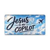 Jesus Is My Copilot Christian Vanity Plate