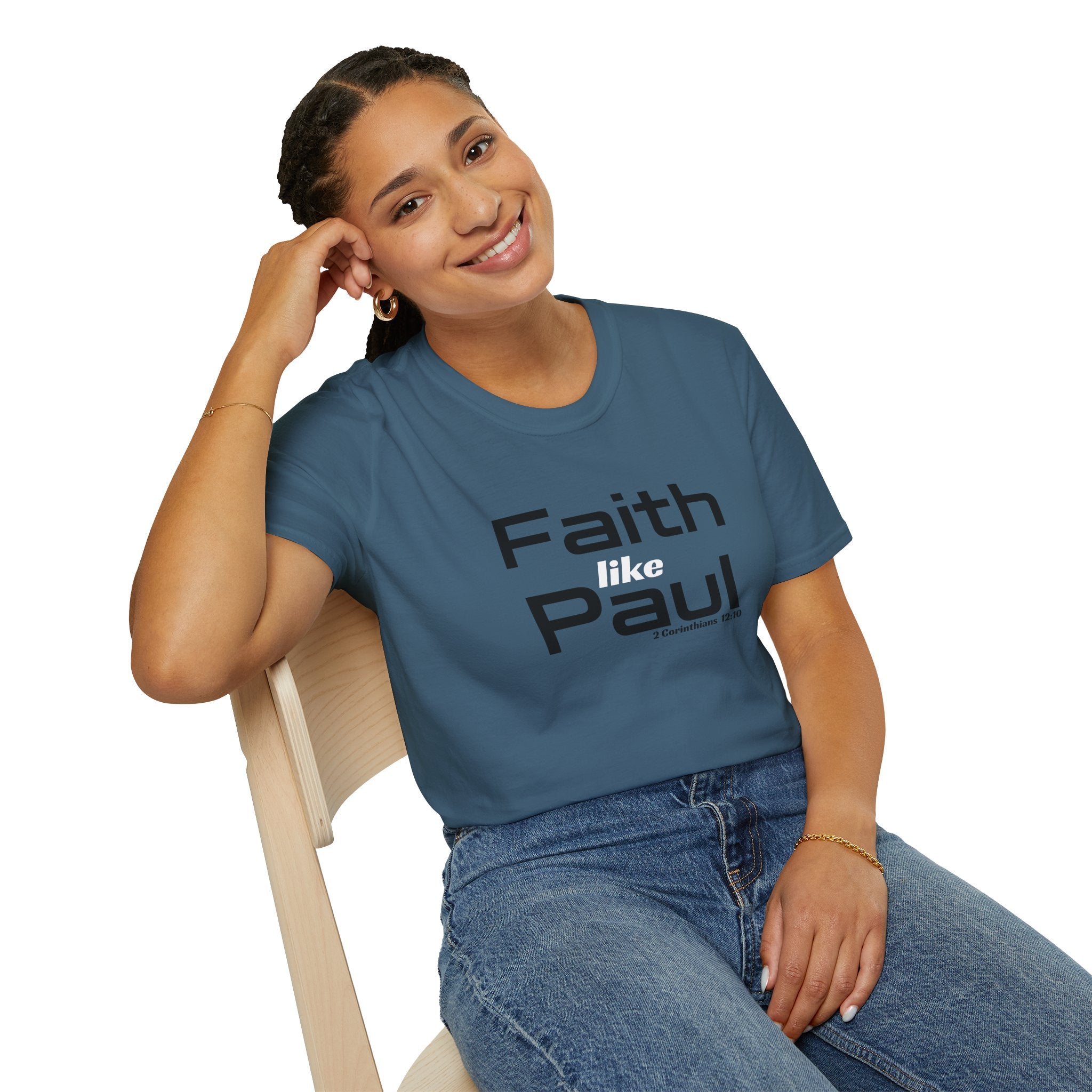 Faith Like Paul T-Shirt — Inspirational Christian Scripture Tee (2 Corinthians 12:9)