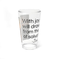Bible Verse Water Glass - Isaiah 43:2 - Christian Gifts for Women Men - Faith Based Gifts