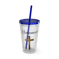 Redeemed Water Tumbler - Christian Gifts for Women Men - Faith Based Gifts