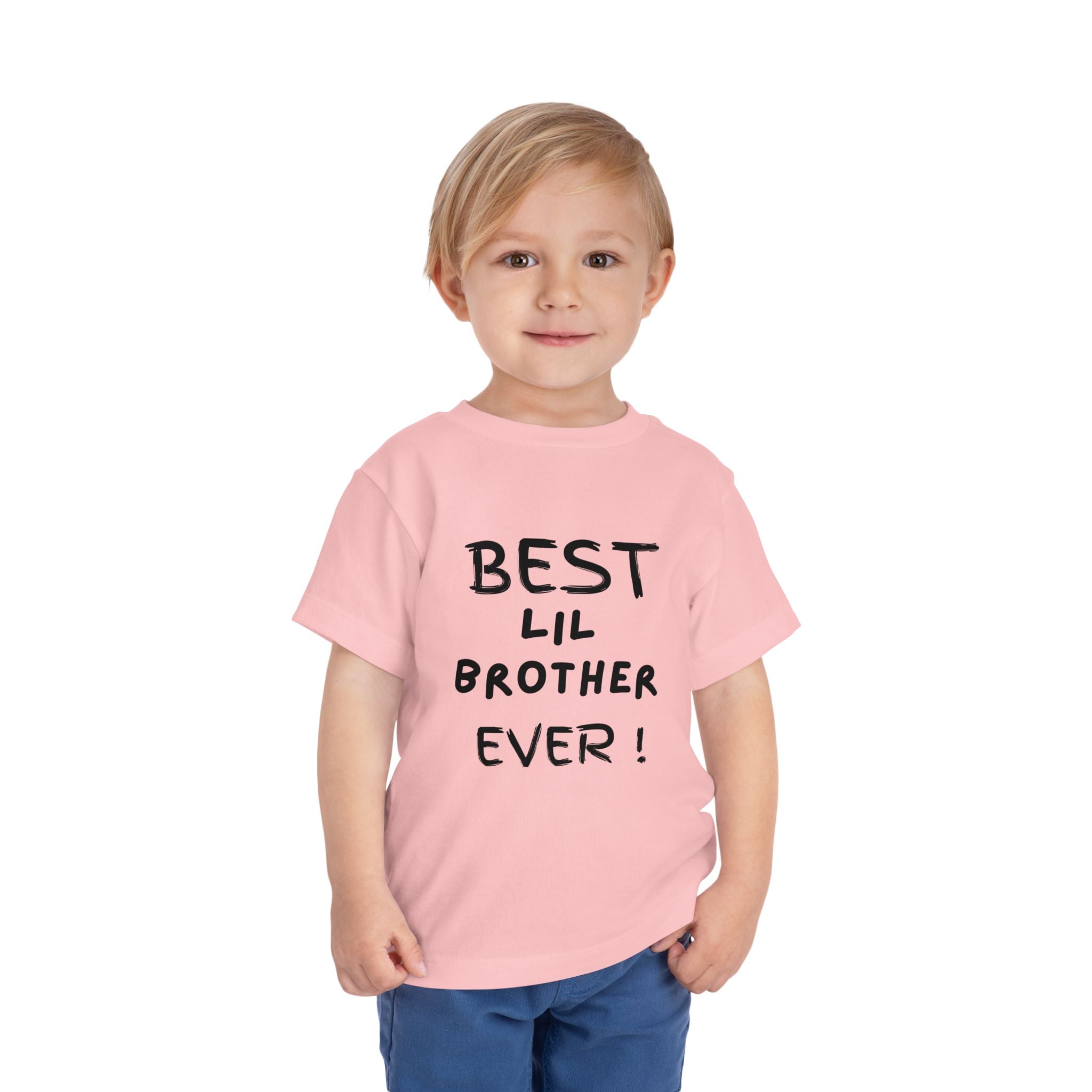 Best Lil Brother Ever Toddler Tee, Cute Kids Shirt, Sibling Gift, Birthday Gift for Toddlers, Family Matching Tee, Baby Shower Present