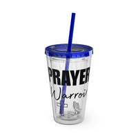Prayer Warrior Water Tumbler - Christian Gifts for Women Men - Faith Based Gifts