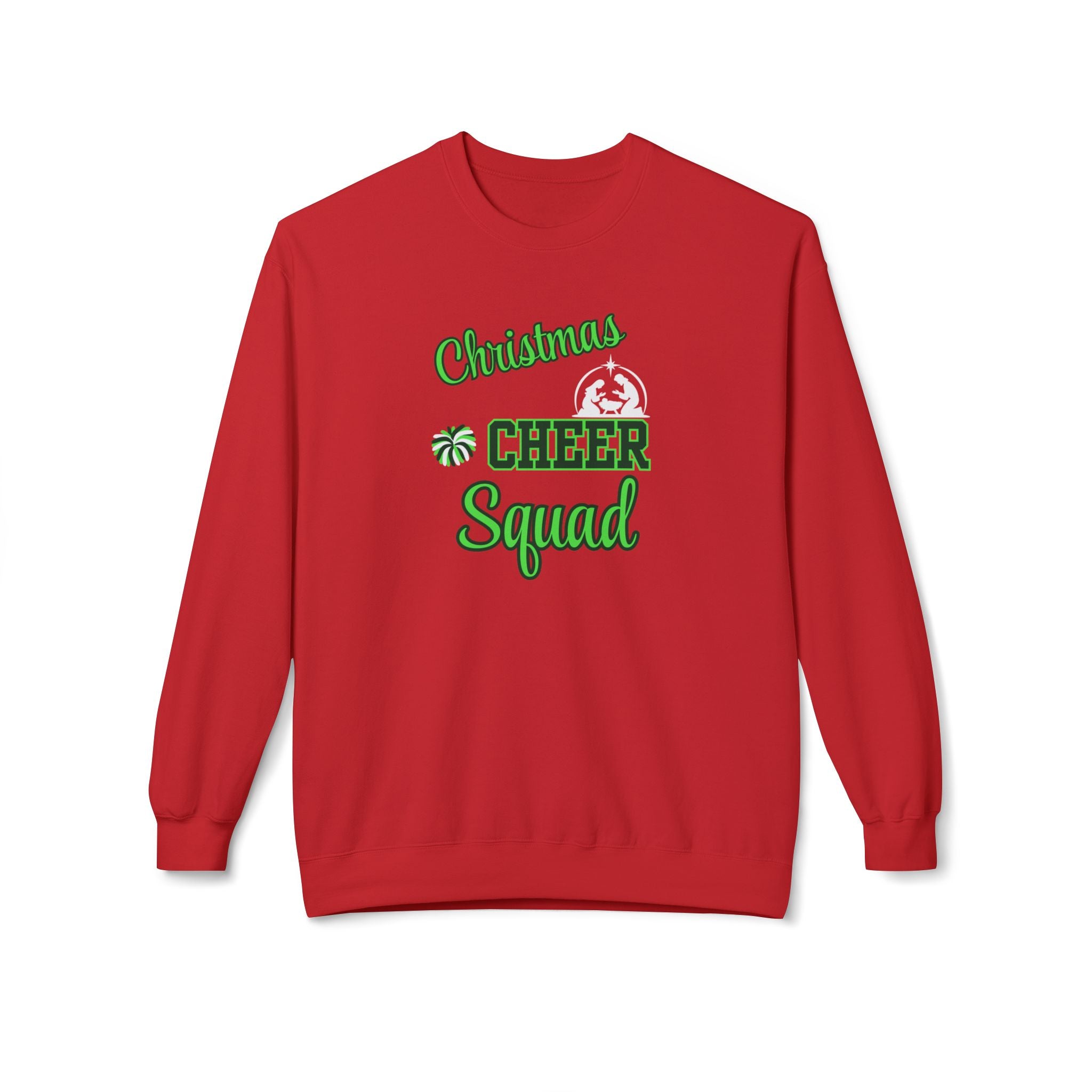 Christmas Cheer Squad Sweatshirt - Christian Sweatshirts for Women Men - Christmas Sweatshirts for Christians  - Faith Christmas Sweatshirts