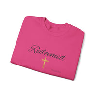 Embroidered Redeemed Psalm 77:15 Unisex Heavy Blend Crewneck Sweatshirt